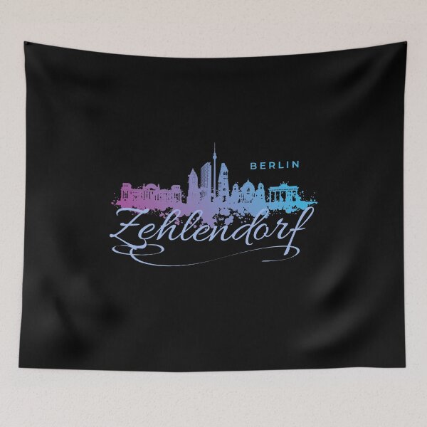 Item preview, Berlin skyline with Zehlendorf lettering designed and sold by Ecmoprints.