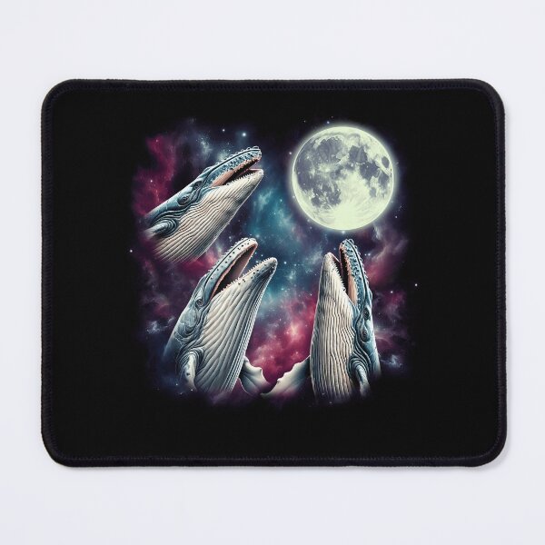 Item preview, Three Whales Howling at Moon Funny Weird Cursed Meme designed and sold by Kimberley King Art  King Art.