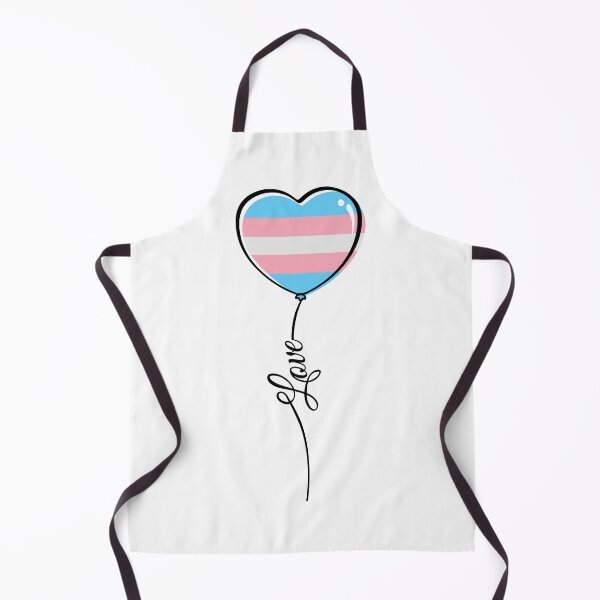 Item preview, Transgender Pride Minimalist Heart Balloon with Love String designed and sold by LiveLoudGraphic.