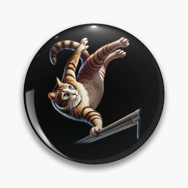 Item preview, Cat Parkour Freerunner Freerunning Backflip Jumping Kitten Lover designed and sold by Kimberley King Art  King Art.