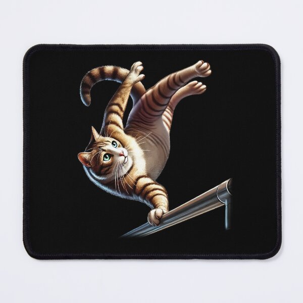Item preview, Cat Parkour Freerunner Freerunning Backflip Jumping Kitten Lover designed and sold by Kimberley King Art  King Art.