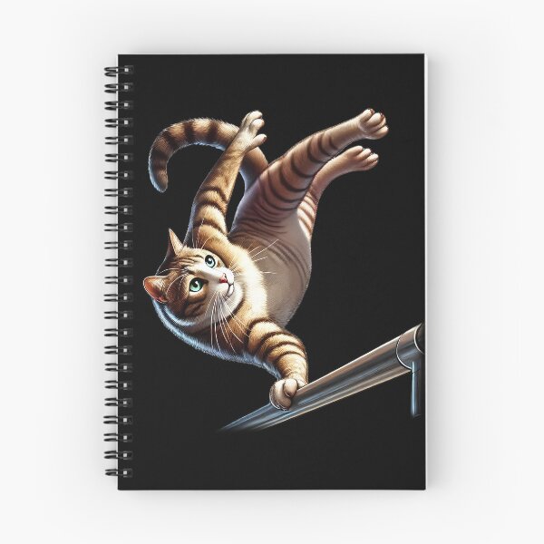 Item preview, Cat Parkour Freerunner Freerunning Backflip Jumping Kitten Lover designed and sold by Kimberley King Art  King Art.