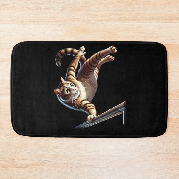 Item preview, Cat Parkour Freerunner Freerunning Backflip Jumping Kitten Lover designed and sold by Kimberley King Art  King Art.