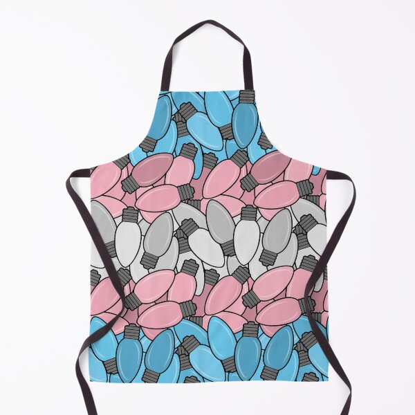 Item preview, Overlapping Christmas Lights in Transgender Pride Flag Colors designed and sold by LiveLoudGraphic.