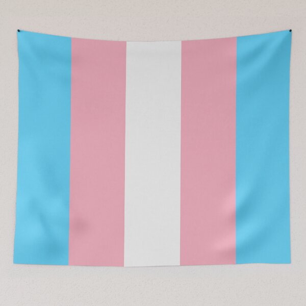 Item preview, Vertical Repeating Transgender Pride Flag Pattern designed and sold by LiveLoudGraphic.