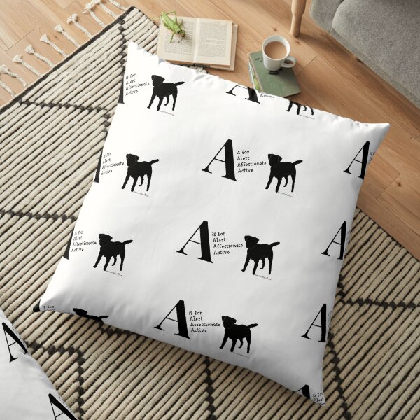 Personalised Border Terrier Gifts for Dog Lovers Letter & Traits Floor Pillow