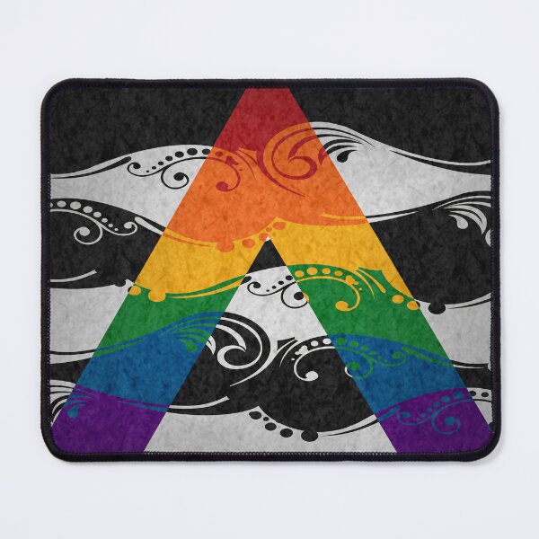 Item preview, Fancy Swooped and Swirled LGBT Ally Pride Flag Background designed and sold by LiveLoudGraphic.