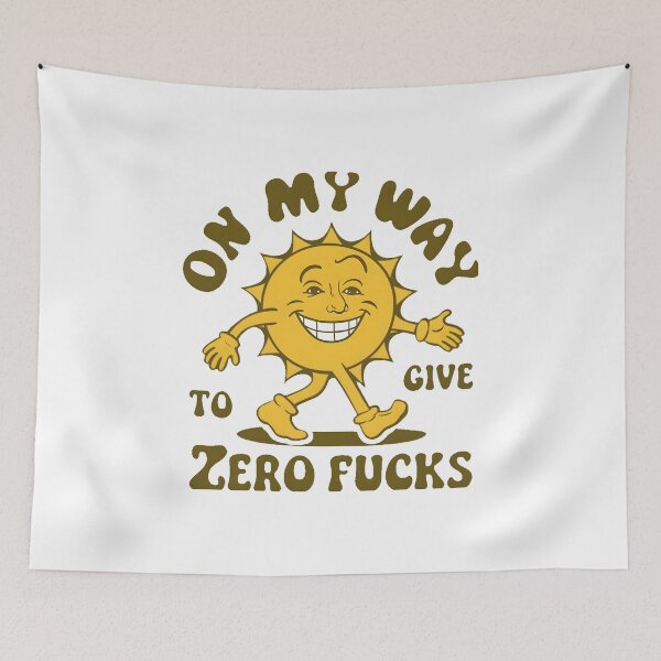Item preview, On My Way To Give Zero Fucks designed and sold by PlanetMarker.