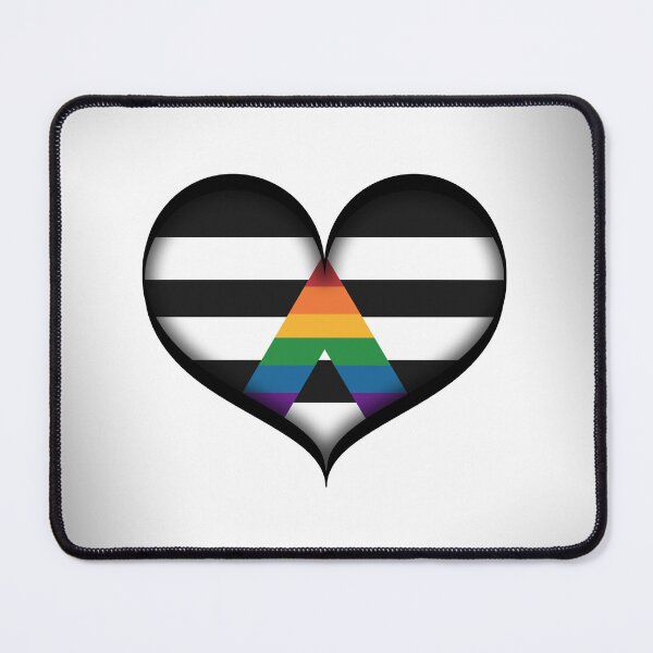 Item preview, Large Vector Heart in LGBT Ally Pride Flag Colors designed and sold by LiveLoudGraphic.
