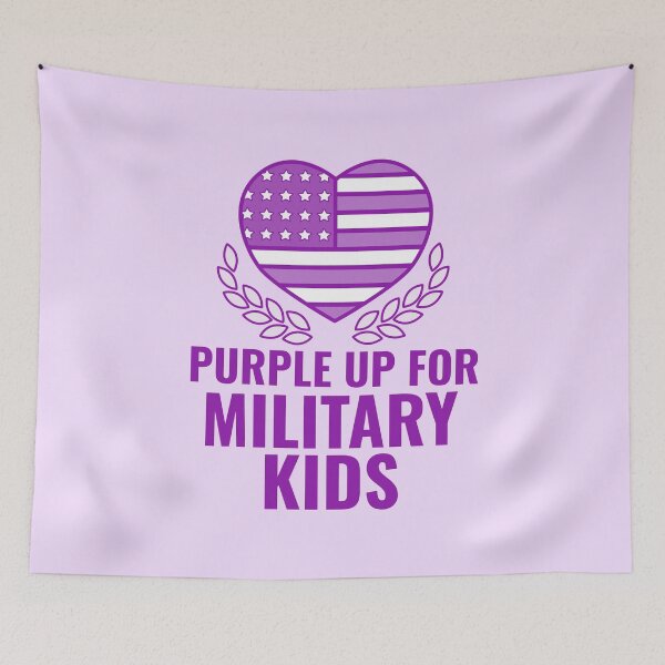 Item preview, Purple Up For Military Kids designed and sold by 87-Aesthetics.