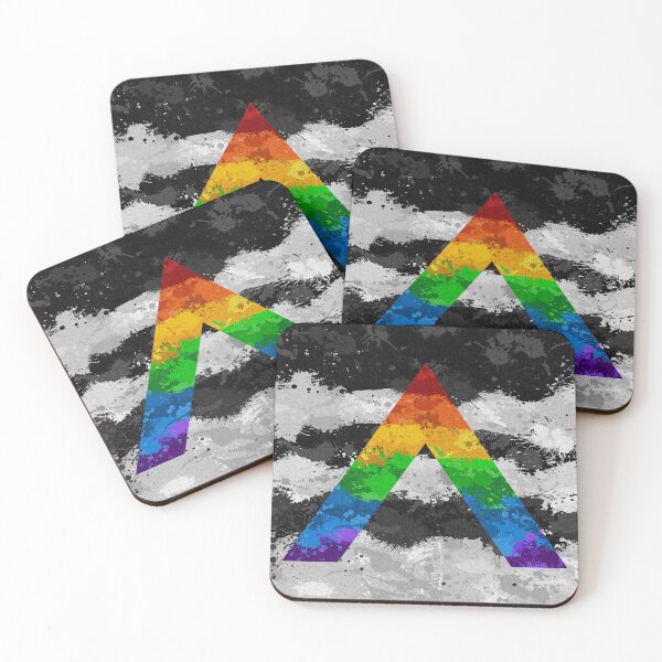 Item preview, Abstract Paint Splatter LGBT Ally Pride Flag Pattern designed and sold by LiveLoudGraphic.