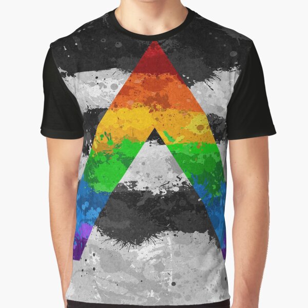 Item preview, Abstract Paint Splatter LGBT Ally Pride Flag Pattern designed and sold by LiveLoudGraphic.