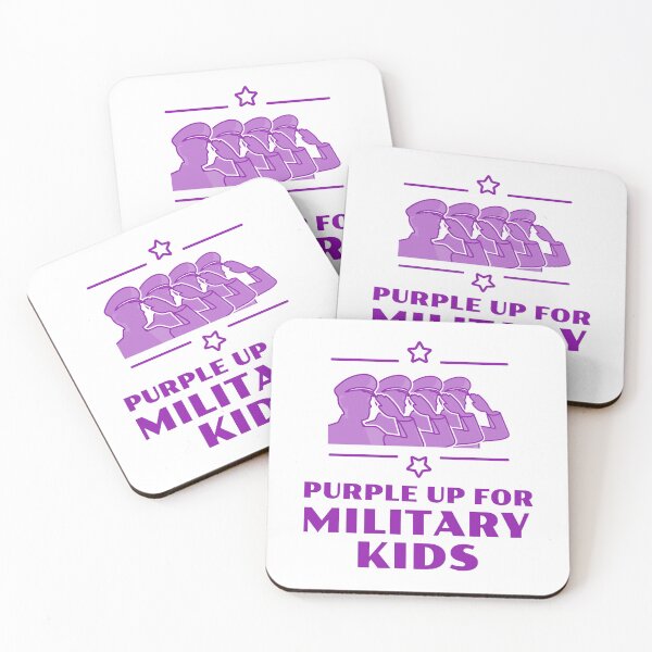 Item preview, Purple up for Military Kids designed and sold by 87-Aesthetics.
