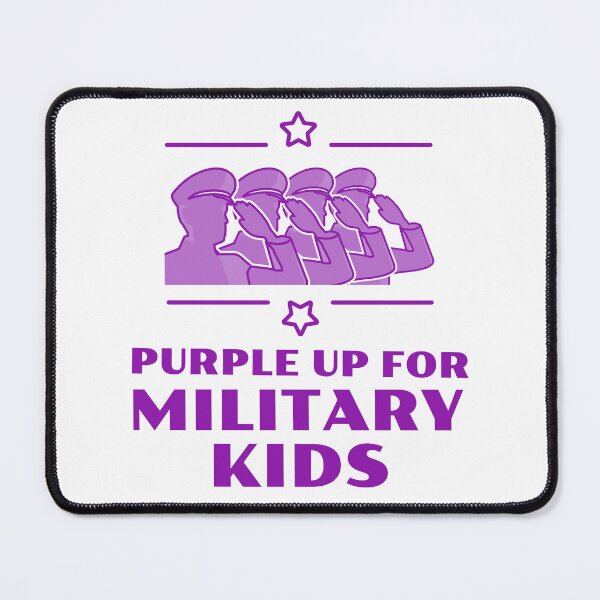 Item preview, Purple up for Military Kids designed and sold by 87-Aesthetics.