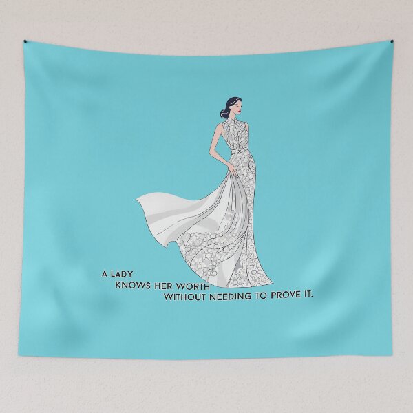 Item preview, A Lady Knows her Worth designed and sold by Rue Design Company.
