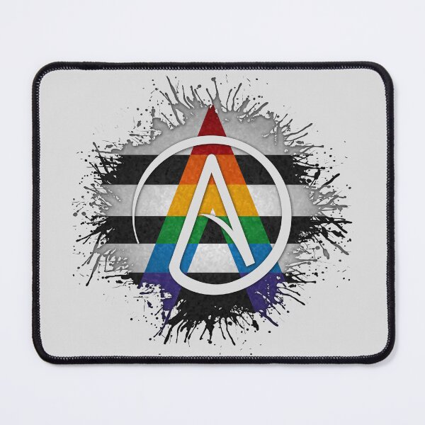 Item preview, Paint Splatter LGBT Ally Pride Atheist Symbol designed and sold by LiveLoudGraphic.