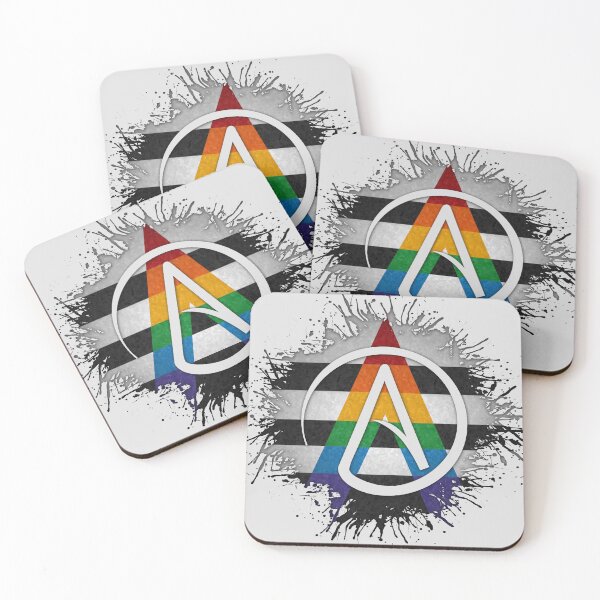 Item preview, Paint Splatter LGBT Ally Pride Atheist Symbol designed and sold by LiveLoudGraphic.