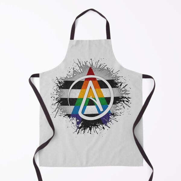 Item preview, Paint Splatter LGBT Ally Pride Atheist Symbol designed and sold by LiveLoudGraphic.
