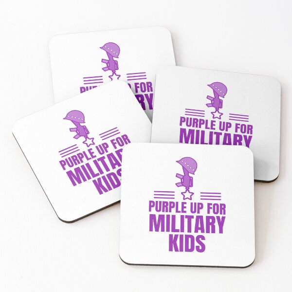 Item preview, Purple up for Military Kids designed and sold by 87-Aesthetics.