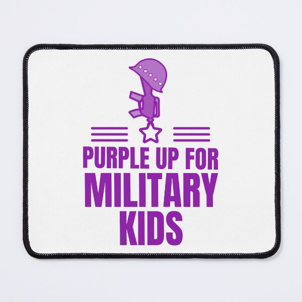 Item preview, Purple up for Military Kids designed and sold by 87-Aesthetics.