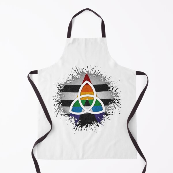 Item preview, Paint Splatter LGBT Ally Pride Flag Triquetra Symbol designed and sold by LiveLoudGraphic.