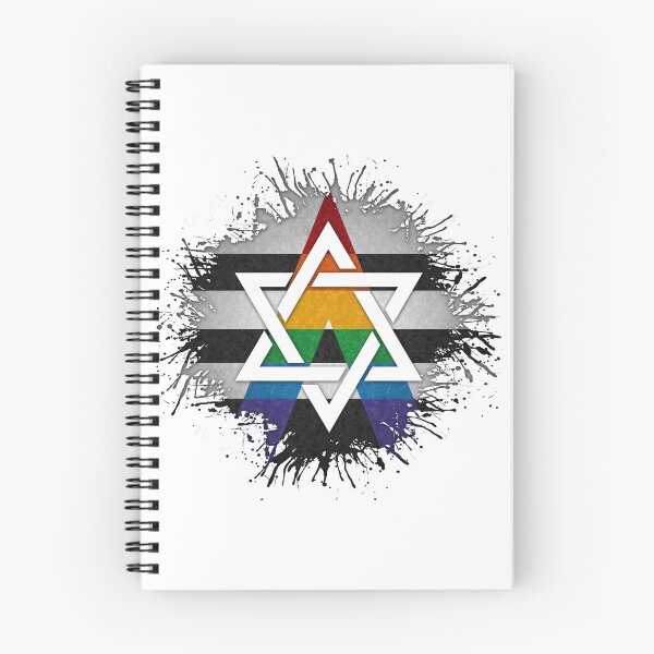 Item preview, Paint Splatter LGBT Ally Pride Star of David Symbol designed and sold by LiveLoudGraphic.