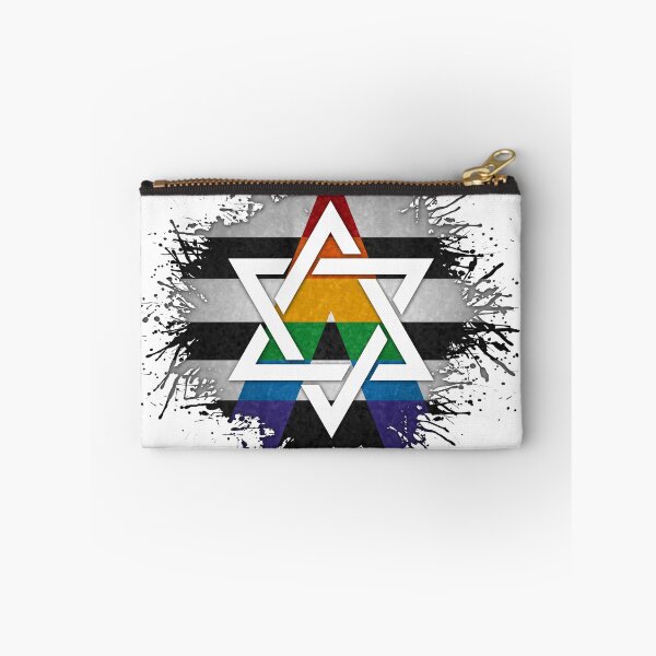 Item preview, Paint Splatter LGBT Ally Pride Star of David Symbol designed and sold by LiveLoudGraphic.