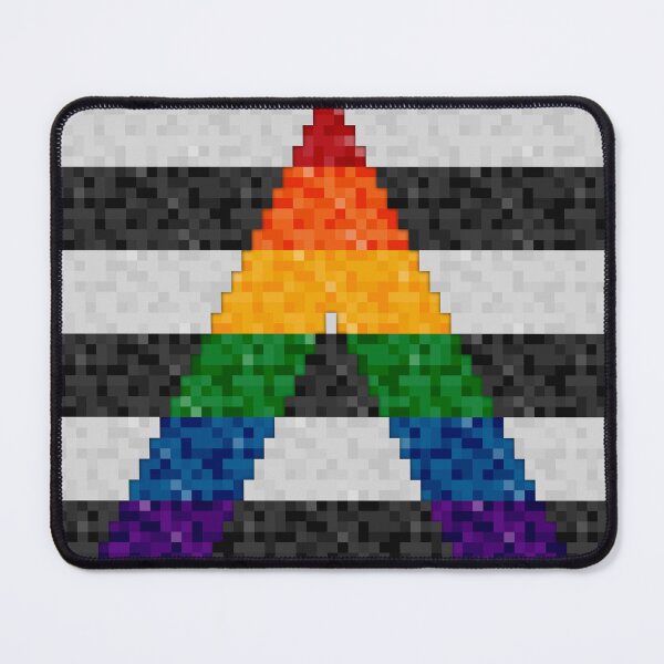 Item preview, LGBT Ally Pride Pixel Flag Repeating Background designed and sold by LiveLoudGraphic.