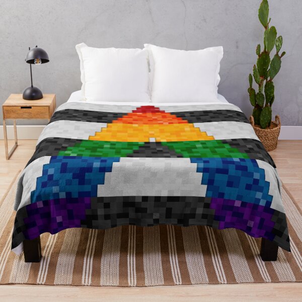 Item preview, LGBT Ally Pride Pixel Flag Repeating Background designed and sold by LiveLoudGraphic.