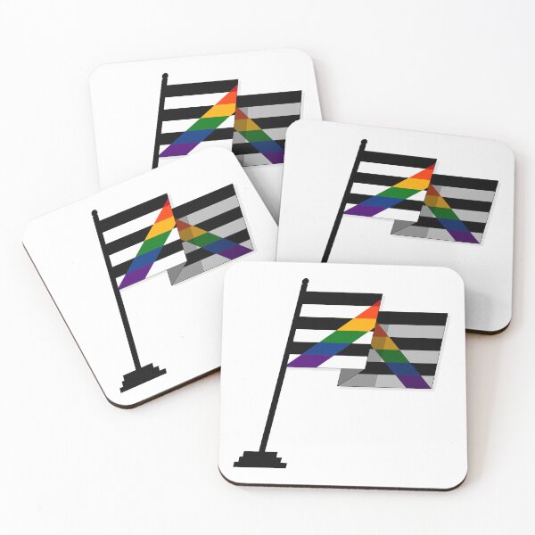 Item preview, Large Waving Flag in LGBT Ally Pride Flag Colors designed and sold by LiveLoudGraphic.