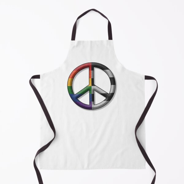 Item preview, Peace Pride design in LGBT Ally pride flag colors designed and sold by LiveLoudGraphic.
