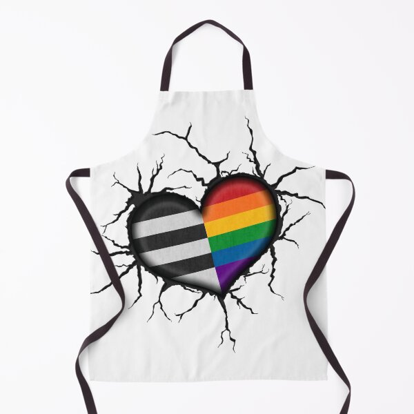 Item preview, LGBT Ally Heart Thrown into Cracked surface designed and sold by LiveLoudGraphic.