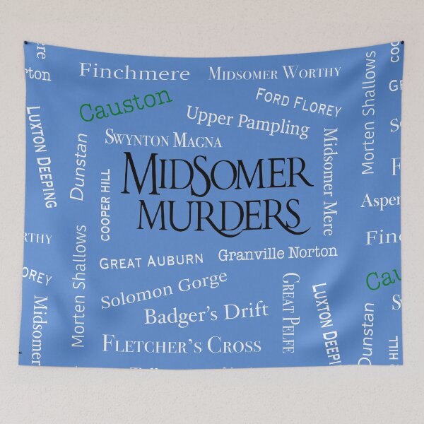 Item preview, Midsomer Murder Towns designed and sold by FunandWhimsy.