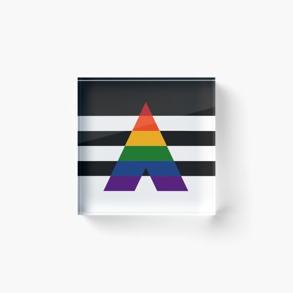 Item preview, Seamless Repeating LGBT Ally Pride Flag Pattern designed and sold by LiveLoudGraphic.