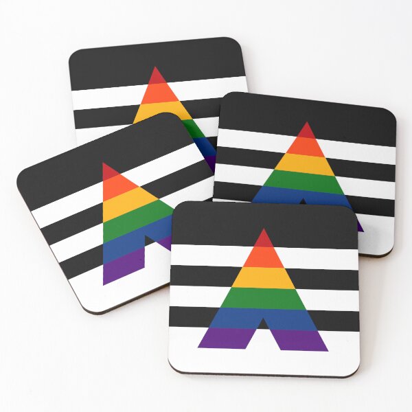 Item preview, Seamless Repeating LGBT Ally Pride Flag Pattern designed and sold by LiveLoudGraphic.