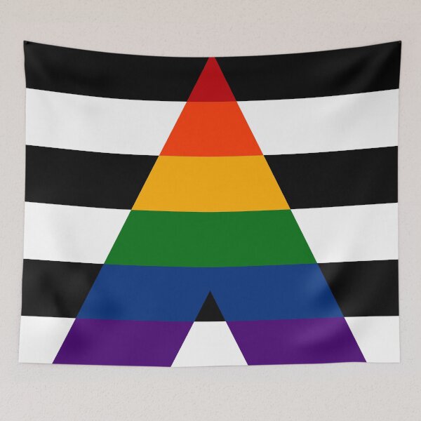 Item preview, Seamless Repeating LGBT Ally Pride Flag Pattern designed and sold by LiveLoudGraphic.