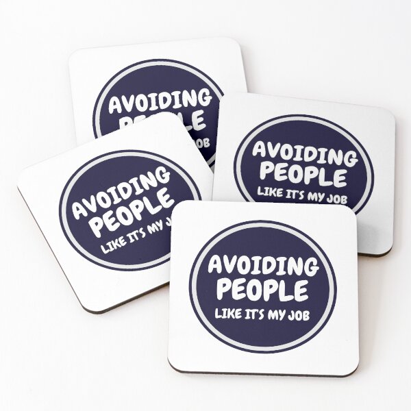 Item preview, Funny Introvert Design – Avoiding People Like It’s My Job – Sarcastic & Relatable Humor designed and sold by LaserKey.