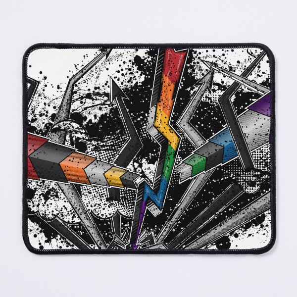 Item preview, Grunge Graffiti LGBT Ally Lightning and Arrows designed and sold by LiveLoudGraphic.