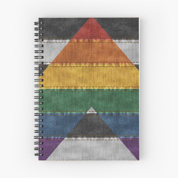 Item preview, Denim Textured Seamless LGBT Ally Pride Flag Pattern designed and sold by LiveLoudGraphic.