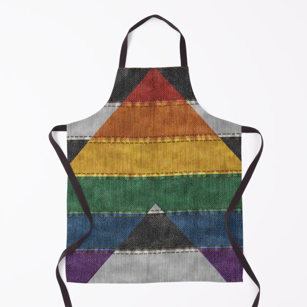 Item preview, Denim Textured Seamless LGBT Ally Pride Flag Pattern designed and sold by LiveLoudGraphic.