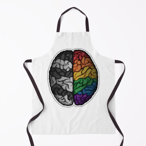 Item preview, Large LGBT Ally Pride Flag Colored Brain Vector designed and sold by LiveLoudGraphic.