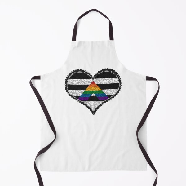 Item preview, Elegant LGBT Ally Pride Decorative Heart in Pride Flag Colors designed and sold by LiveLoudGraphic.