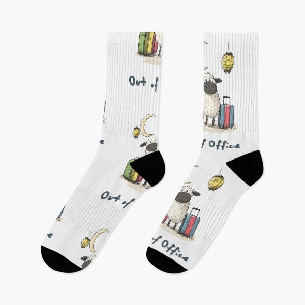 Item preview, Playful Cute Eid Sheep on Sabbatical | Out of Office Baaah! Funny Holiday Meme designed and sold by FUNqoosh.