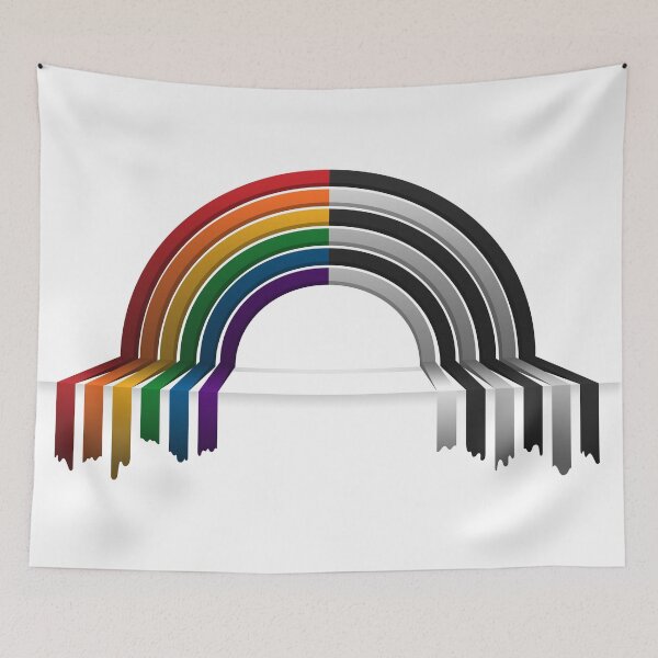 Item preview, LGBT Ally Pride Flag 3D Drip Rainbow Design designed and sold by LiveLoudGraphic.