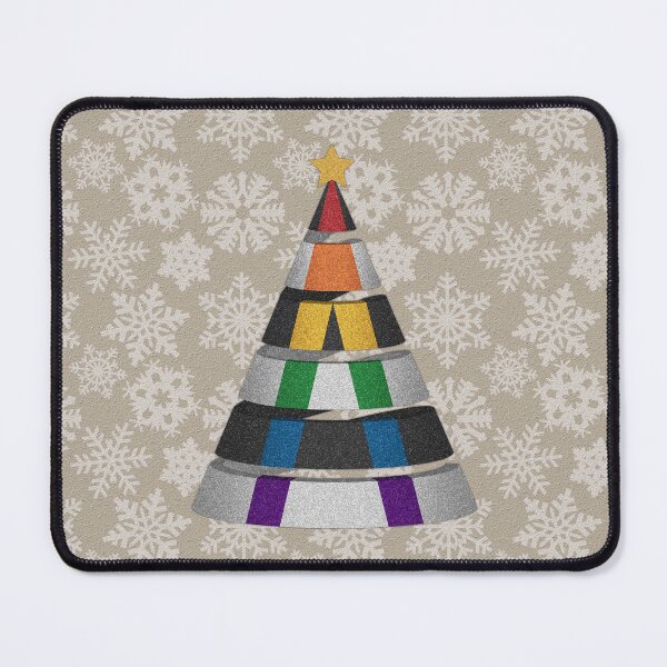 Item preview, Large Spiral LGBT Ally Pride Flag Christmas Tree Vector designed and sold by LiveLoudGraphic.