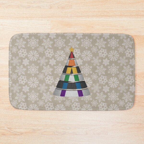 Item preview, Large Spiral LGBT Ally Pride Flag Christmas Tree Vector designed and sold by LiveLoudGraphic.