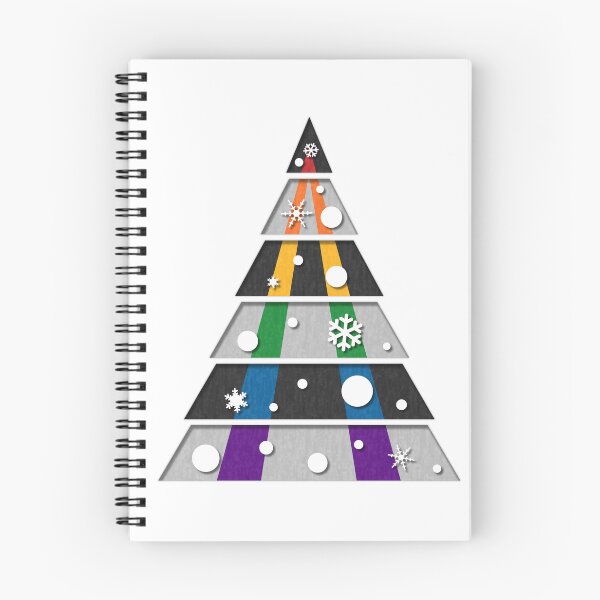 Item preview, Minimalist Christmas Tree in LGBT Ally Pride Flag Colors designed and sold by LiveLoudGraphic.