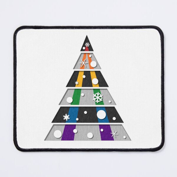 Item preview, Minimalist Christmas Tree in LGBT Ally Pride Flag Colors designed and sold by LiveLoudGraphic.