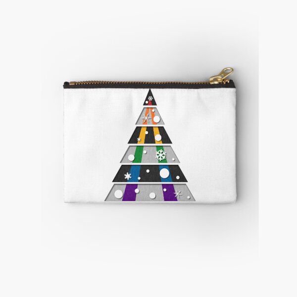 Item preview, Minimalist Christmas Tree in LGBT Ally Pride Flag Colors designed and sold by LiveLoudGraphic.