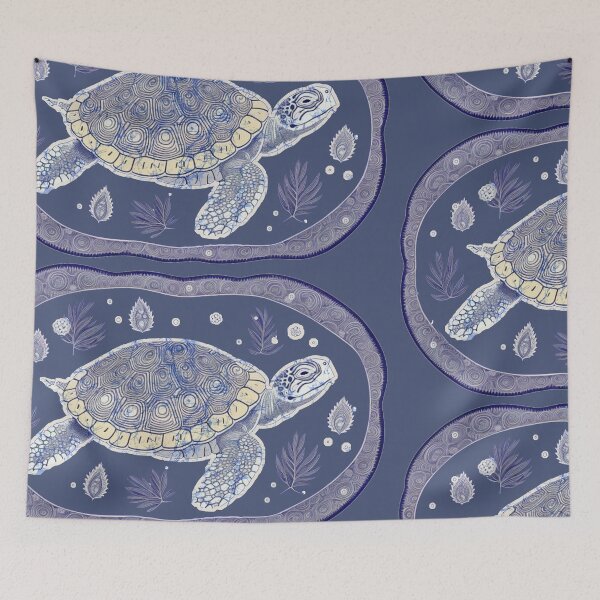 Item preview, Hippie Batik Aboriginal Terrapin Turtle designed and sold by AuroraXGreen.